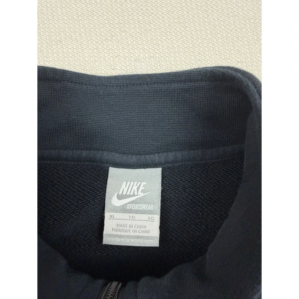 Nike Sportswear Womens Full Zip Jacket XL Multi Zipper Pockets Black Athleisure